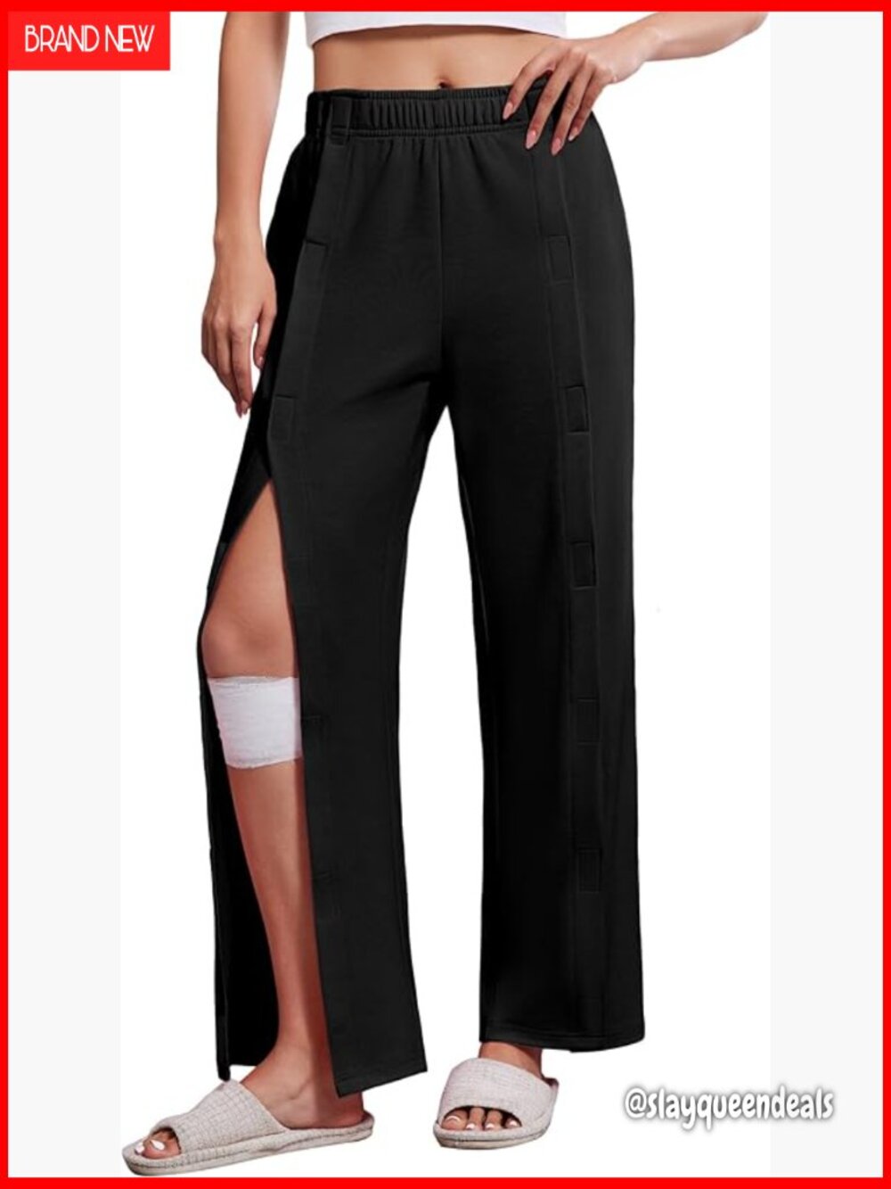 Tear Away Pants with Pockets Easy Access Adaptive Lounge Sweatpants